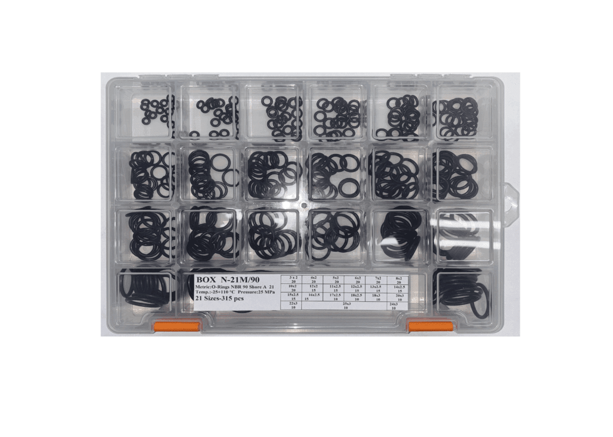 BOX O-rings NBR-90 Shore A metric sizes