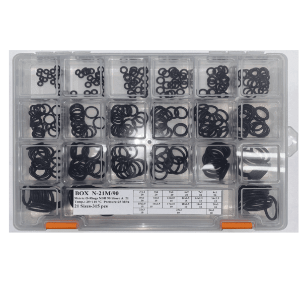 BOX O-rings NBR-90 Shore A metric sizes