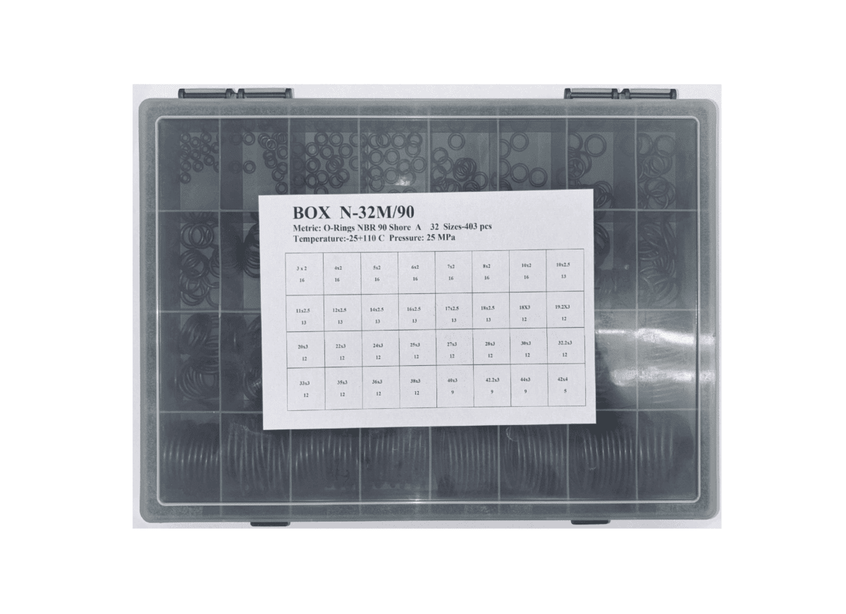 BOX O-rings NBR90 Shore A metric sizes