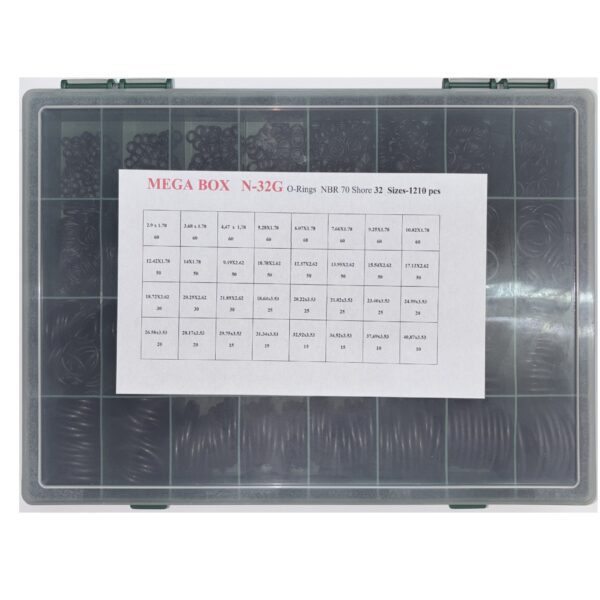 Κασετίνα με o-ring-nbr-70-box 1210pcs ίντσα