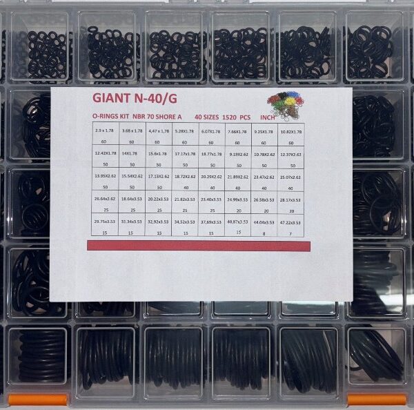 Κασετίνα με o-ring-nbr-70-box 1520pcs ίντσα