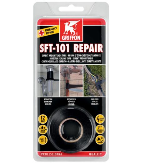 griffon direct afdichtende black tape αυτοβουλκανιζόμενη ταινία σιλικόνης