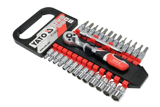 yato-14433 ΣΕΤ ΚΑΣΤΑΝΙΕΣ ΜΕ ΚΑΡΥΔΑΚΙΑ 1/4'' 28τεμ. Yato-14433