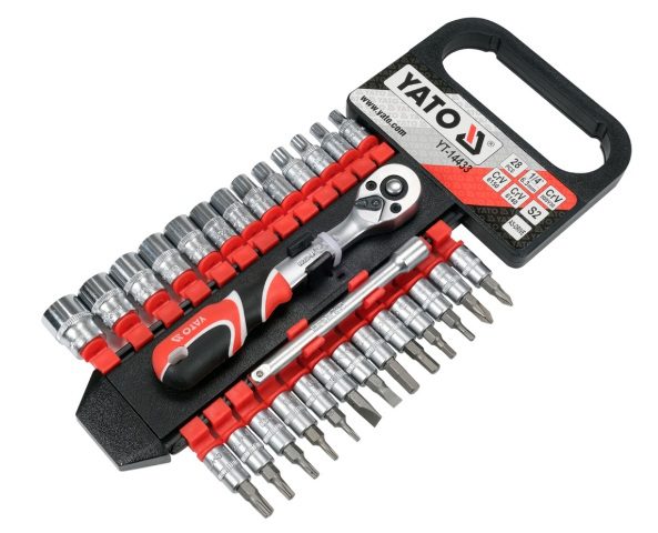 yato-14433 ΣΕΤ ΚΑΣΤΑΝΙΕΣ ΜΕ ΚΑΡΥΔΑΚΙΑ 1/4'' 28τεμ. Yato-14433