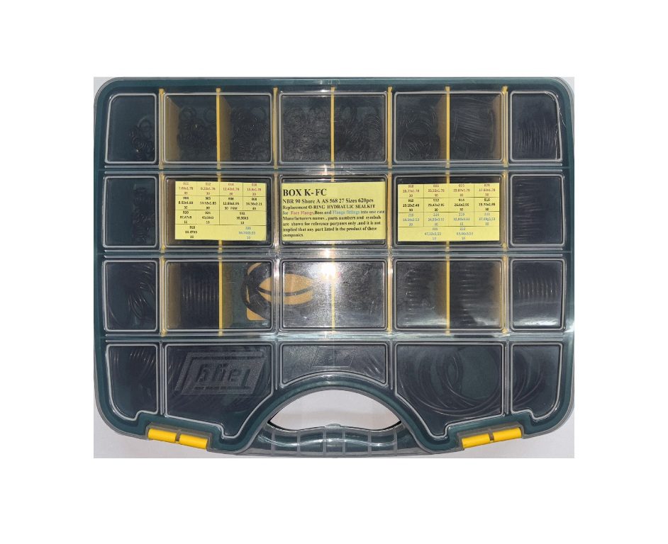 BOX-FSO9 O-ring NBR90 ShoreA hydraulic seal kit for hydraulic face seals, boss and split flange fittings.