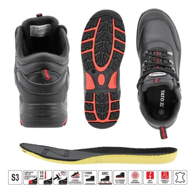 LOW-CUT SAFETY SHOES 'PARAN' S3 ΥΤ-80650 Μποτάκι ασφαλείας S3 PARAN YT-80650